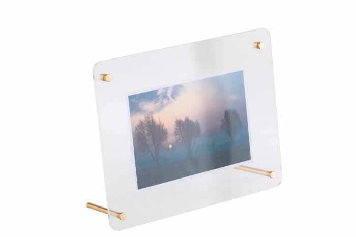 Rama foto Acrylic, Fibre sintetice, Transparent, 23x6.5x18 cm