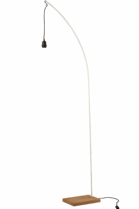 Baza lampadar Lamp, Lemn, Negru, 49x20x184.5 cm