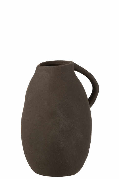 Vaza, Ceramica, Negru, 17x14x25