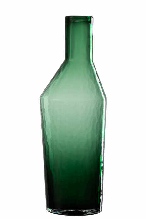 Vaza, Sticla, Verde, 12x12x35