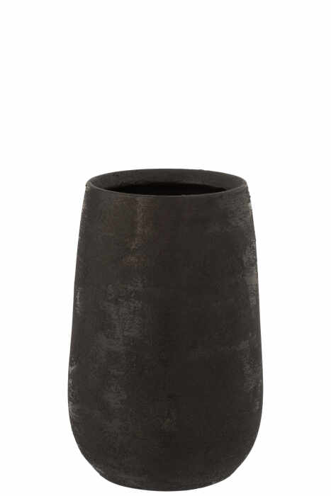 Vaza, Ceramica, Negru, 19x19x31