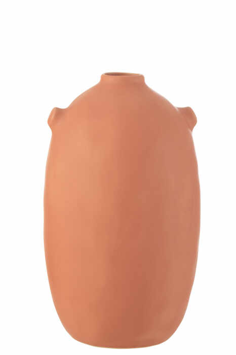 Vaza, Ceramica, Portocaliu, 15.5x15.5x29