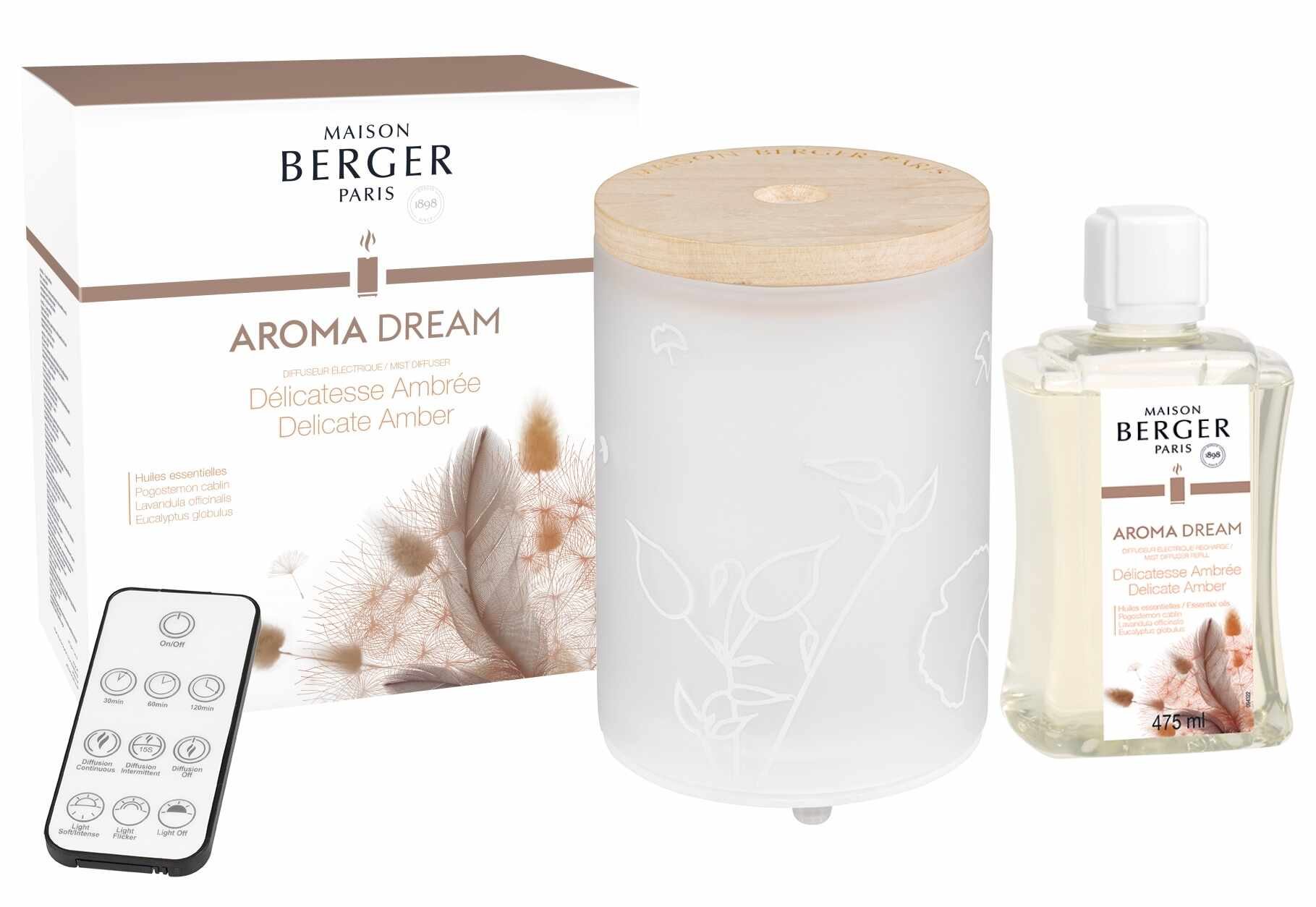 Difuzor ultrasonic parfum Berger Aroma Relax + parfum Dream 475ml