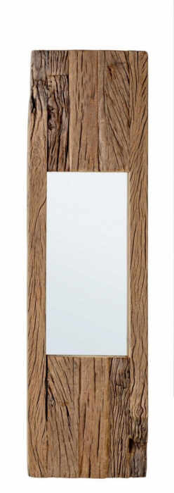 Oglinda Rafter, Lemn Sticla, Maro, 25x4x90 cm