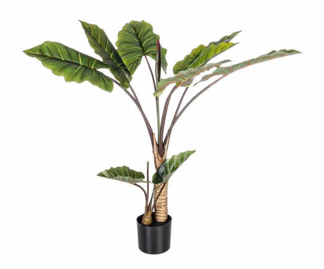 Planta artificiala la ghiveci Dieffenbachia, Plastic, Verde, x100x134 cm