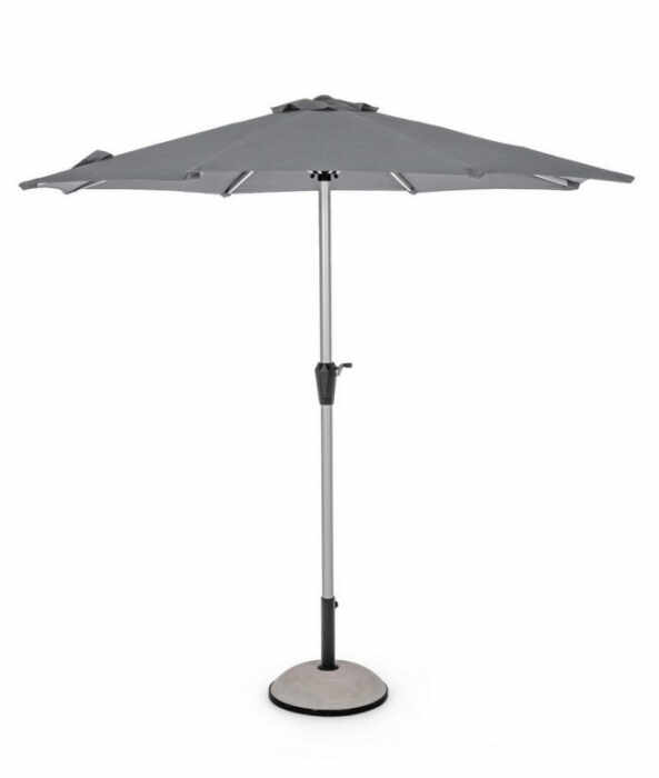 Umbrela exterior VIENNA, aluminiu, negru, 250x230cm