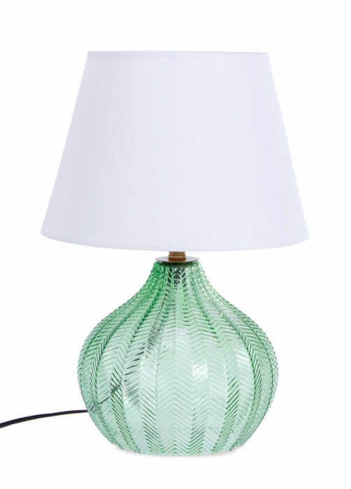 Veioza GLEAMING, sticla, verde, 31x45cm