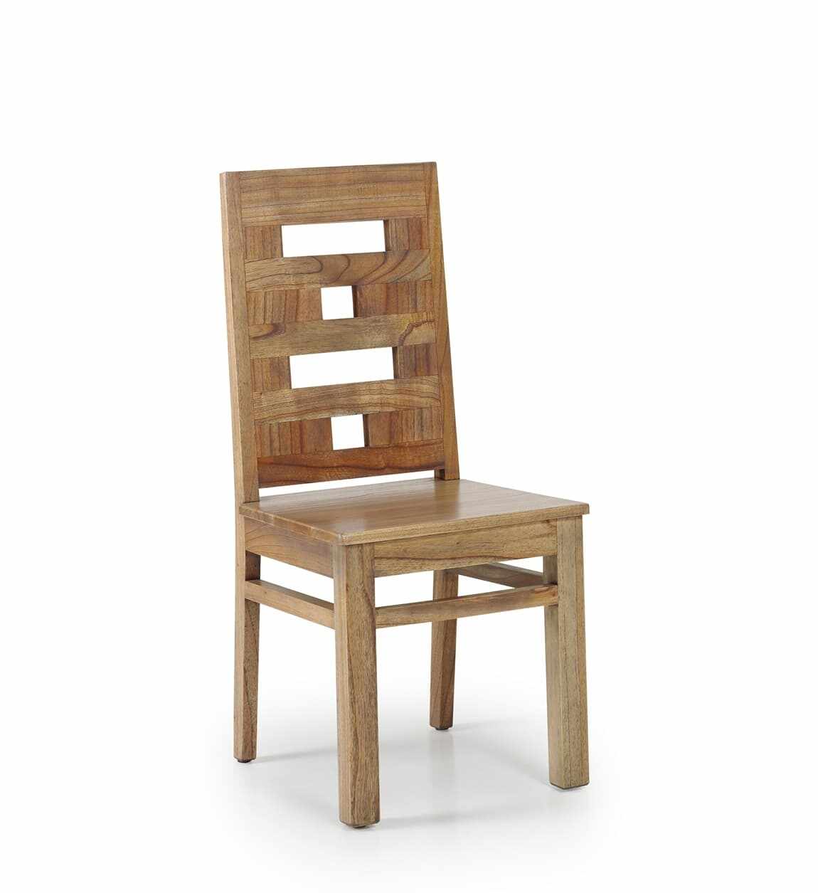 Scaun din lemn si furnir, Merapi Natural, l45xA55xH100 cm