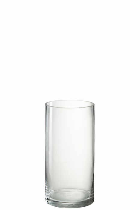 Vaza, Sticla, Transparent, 15x15x30