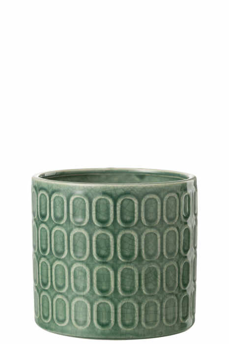 Ghiveci, Ceramica, Verde, 17x17x15.3