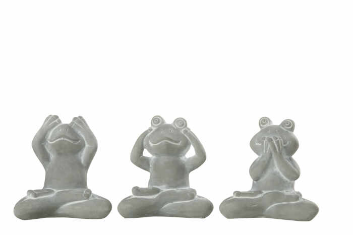 Set 3 figurine, Ceramica, Gri, 12.5x7.5x13