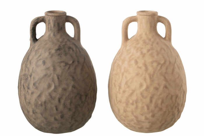 Set 2 vaze, Ceramica, Maro, 19.5x19x29