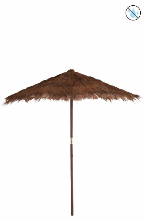 Umbrela decorativa, Lemn, Maro, 290x290x240