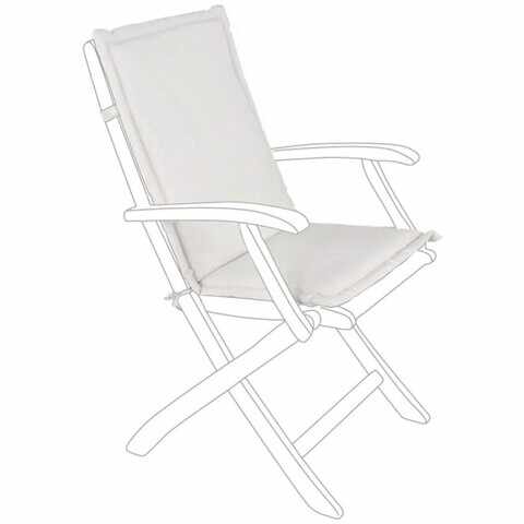 Perna pentru scaun de gradina Poly180, Bizzotto, 45 x 94 cm, poliester impermeabil, natural