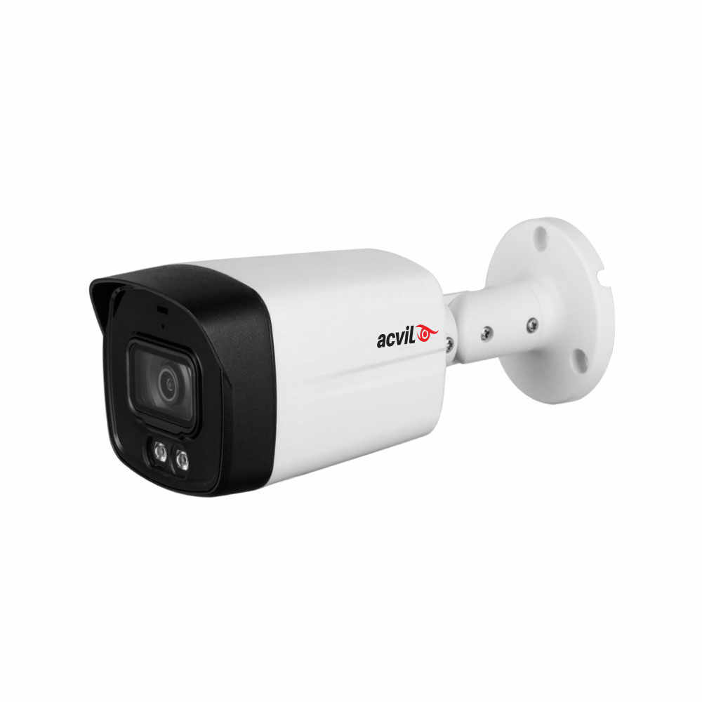 Camera supraveghere exterior Acvil Pro Full Color ACV-FC40-5MP 2.0, 5 MP, lumina alba 40 m, 3.6 mm, microfon