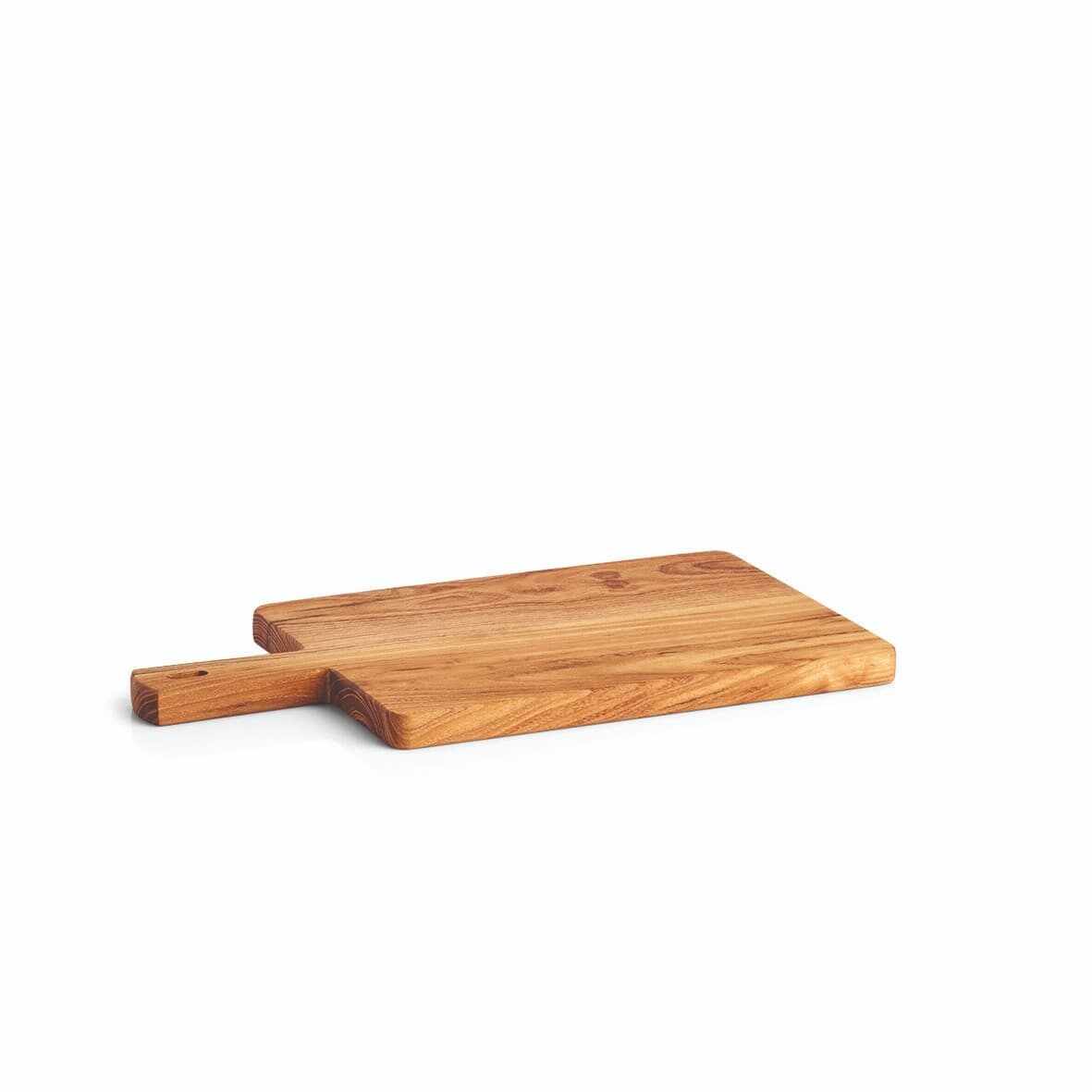 Tocator din lemn Handle Small Natural, L35xl19xH1,8 cm