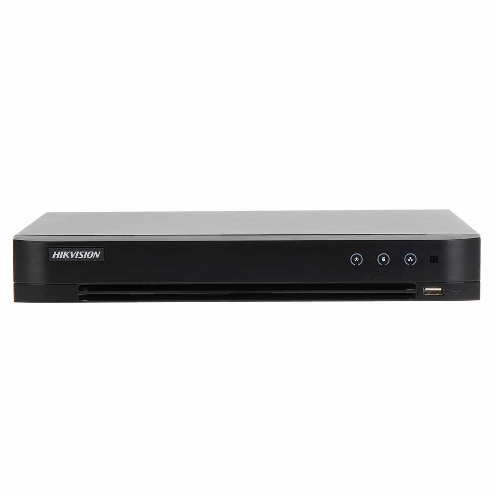 DVR HDTVI Turbo HD 3.0 Hikvision DS-7204HQHI-K1(S), 4 canale, 4 MP, audio prin coaxial