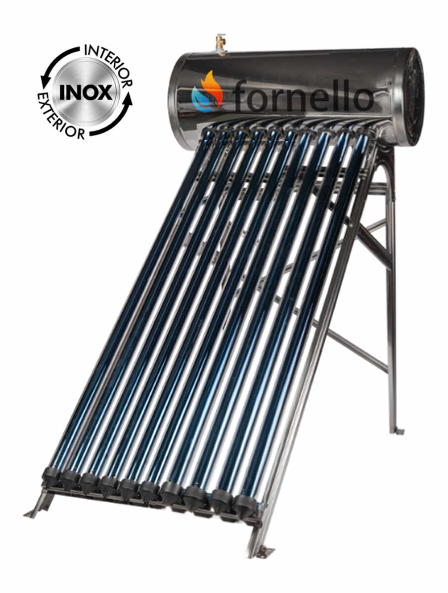 Panou solar presurizat compact FORNELLO SPP-470-H58/1800-10-c cu 10 tuburi vidate de tip heat pipe si boiler din inox de 92 litri