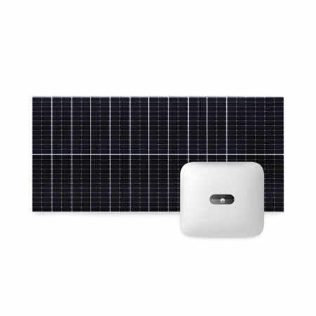 Sistem fotovoltaic 5kW, invertor trifazat On Grid WiFi si 11 panouri Canadian Solar, 144 celule, 455W