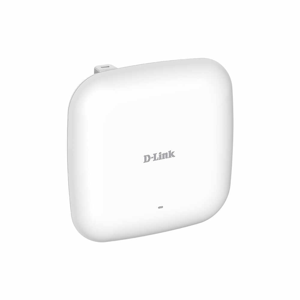 Acces point wireless de interior D-Link DAP-X2810, 2 porturi, 575/1200 Mbps, 2.4GHz/5 GHz, Wi-Fi6, PoE