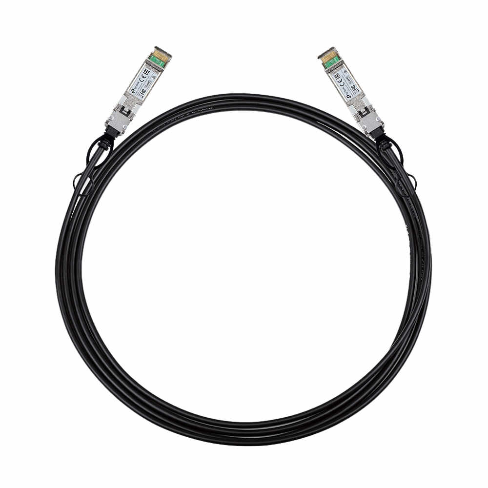 Cablu adaptor TP-Link TL-SM5220-3M, 10G SFP+ la SFP+, 3 m
