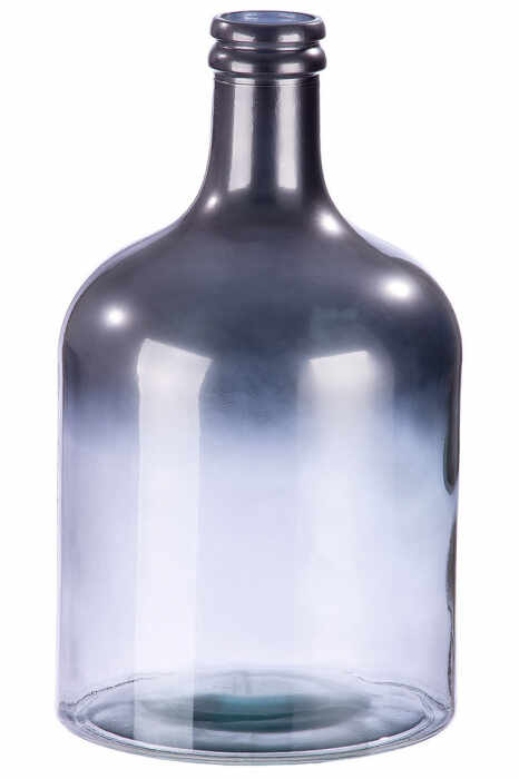 Vaza de sticla Douro argintiu metalic