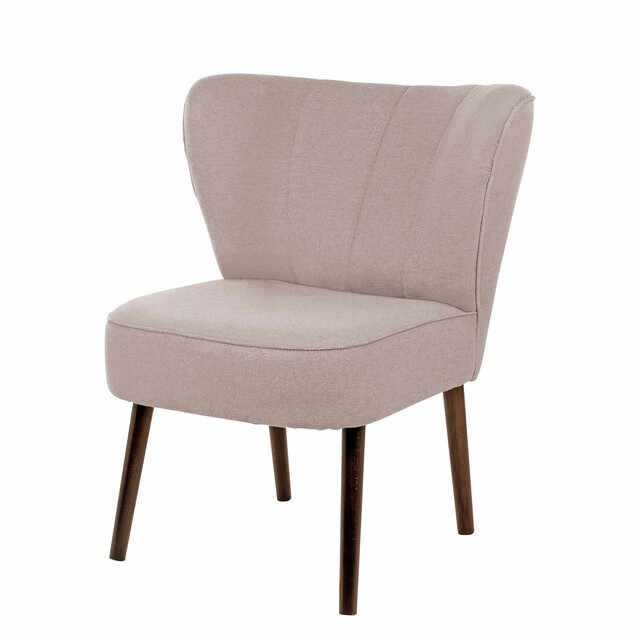 BRADY scaun, aspect de in, rose h. 76 cm, cu 67 cm, inaltimea spatarului 42 cm
