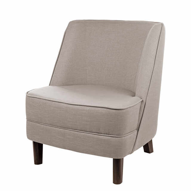 DAVE scaun, aspect de in, rose, picioare de lemn h.81 cm