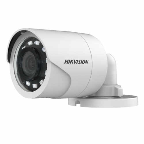Kit Camera supraveghere exterior Hikvision TurboHD DS-2CE16D0T-IRPF C, 2 MP, IR 20 m, 2.8 mm + alimentator