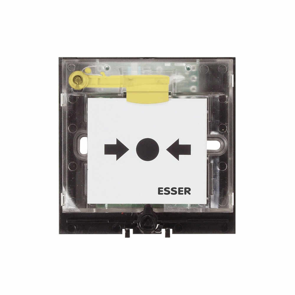 Modul electronic buton conventional mic Esser 804951, cu geam, 2x microintreurpator