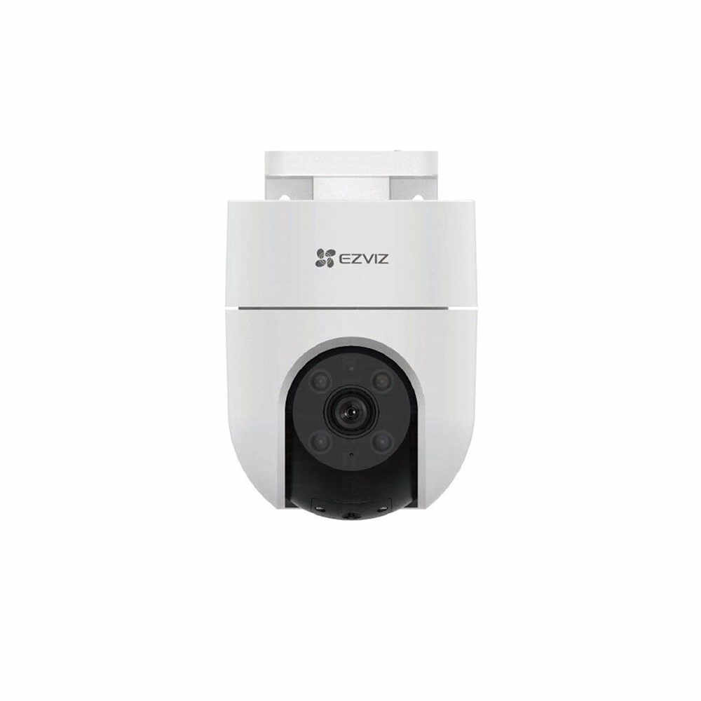 Camera supraveghere wireless IP WiFi PT Ezviz Full color H8C 2MP, IR/lumina alba 30 m, 4 mm, slot card, microfon, detectare miscare
