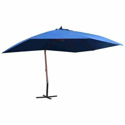 Umbrela de soare suspendata, Zahra Albastru, L400xl300xH285 cm