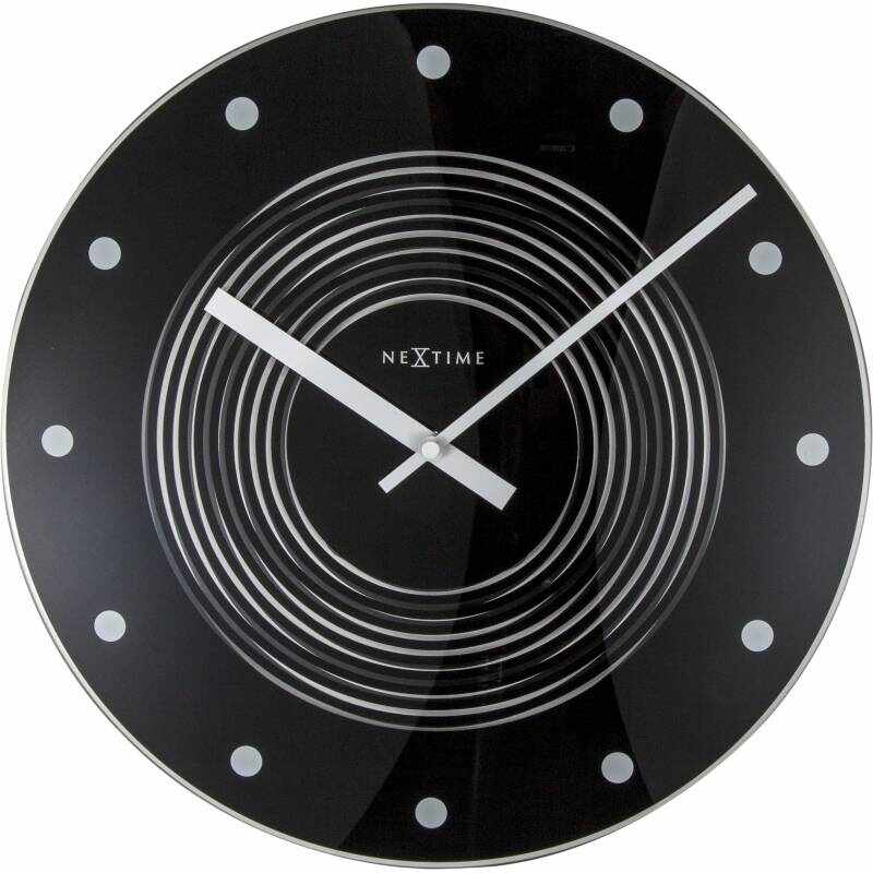 Ceas de perete NeXtime Concentric 35cm negru