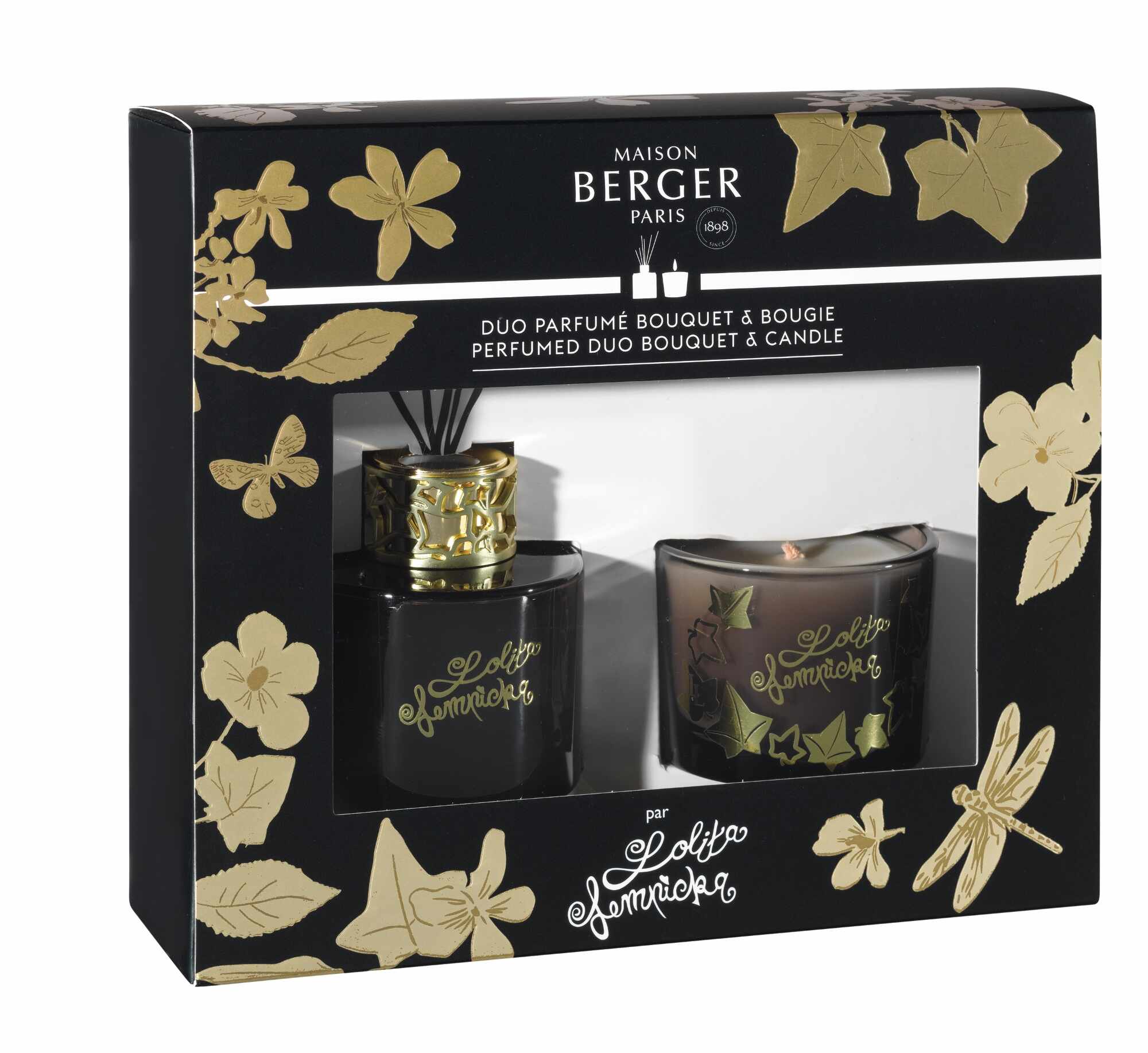 Set Berger Duo Lolita Lempicka Noir Bouquet Parfume 80ml + lumanare parfumata 80g