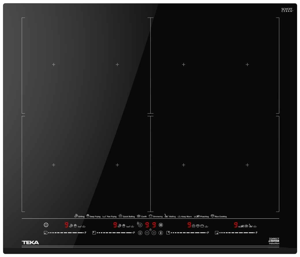 Plita inductie incorporabila Teka IZF 68700 60cm 7 zone FLEX DirectSense Cristal negru