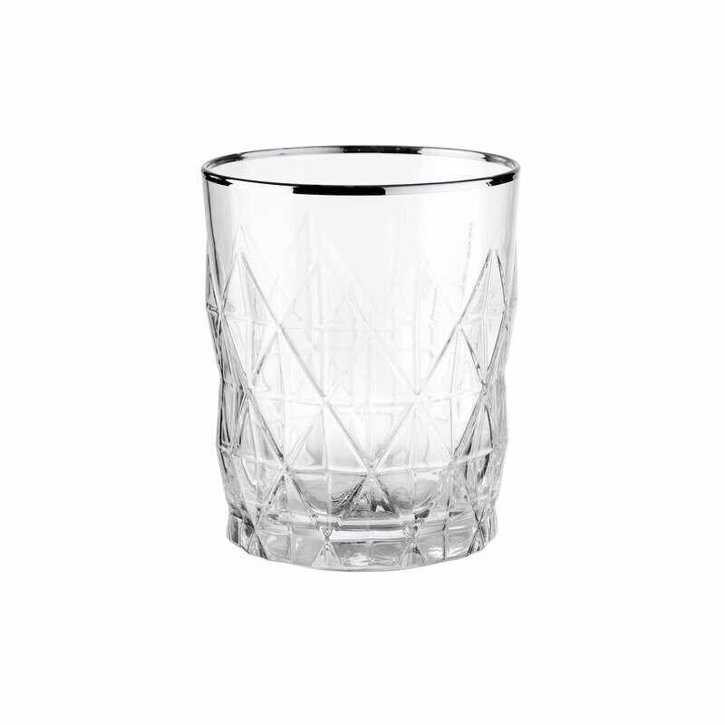 Set de 6 pahare pentru Whiskey, sticla, 8,2 x 10 cm, 590 ml