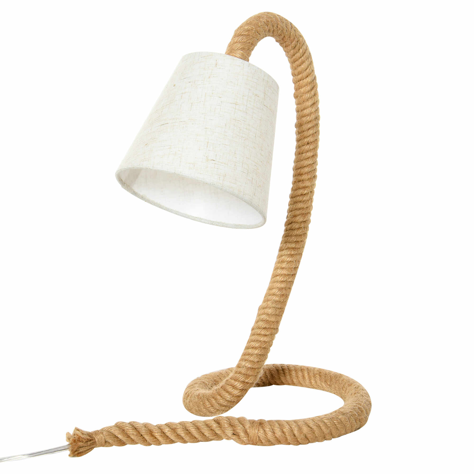 HomCom lampa stil marinaresc, abajur textil 29.5x21x43.5 cm | AOSOM RO