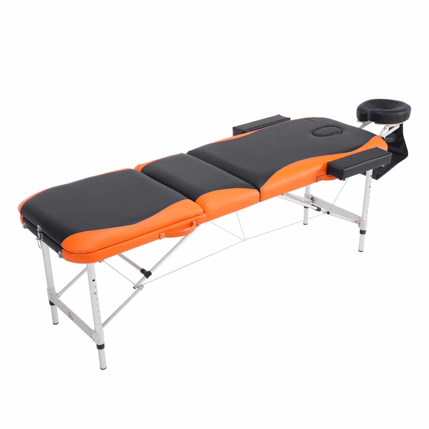 Homcom, masa pentru masaj, 214x60 cm, negru, portocaliu | Aosom Ro