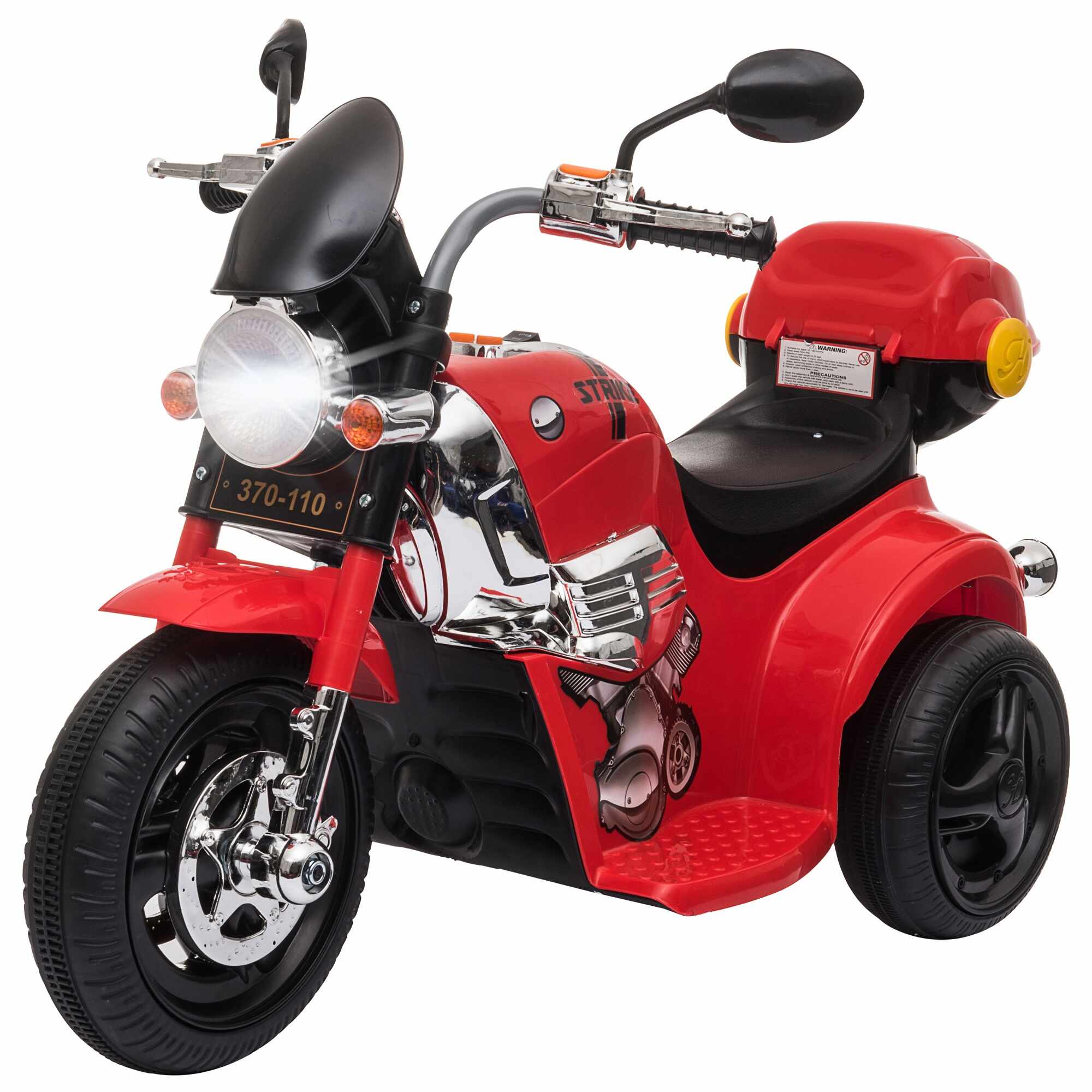 HomCom motocicleta electrica pentru copii, 87x46x54 cm, rosie | AOSOM RO