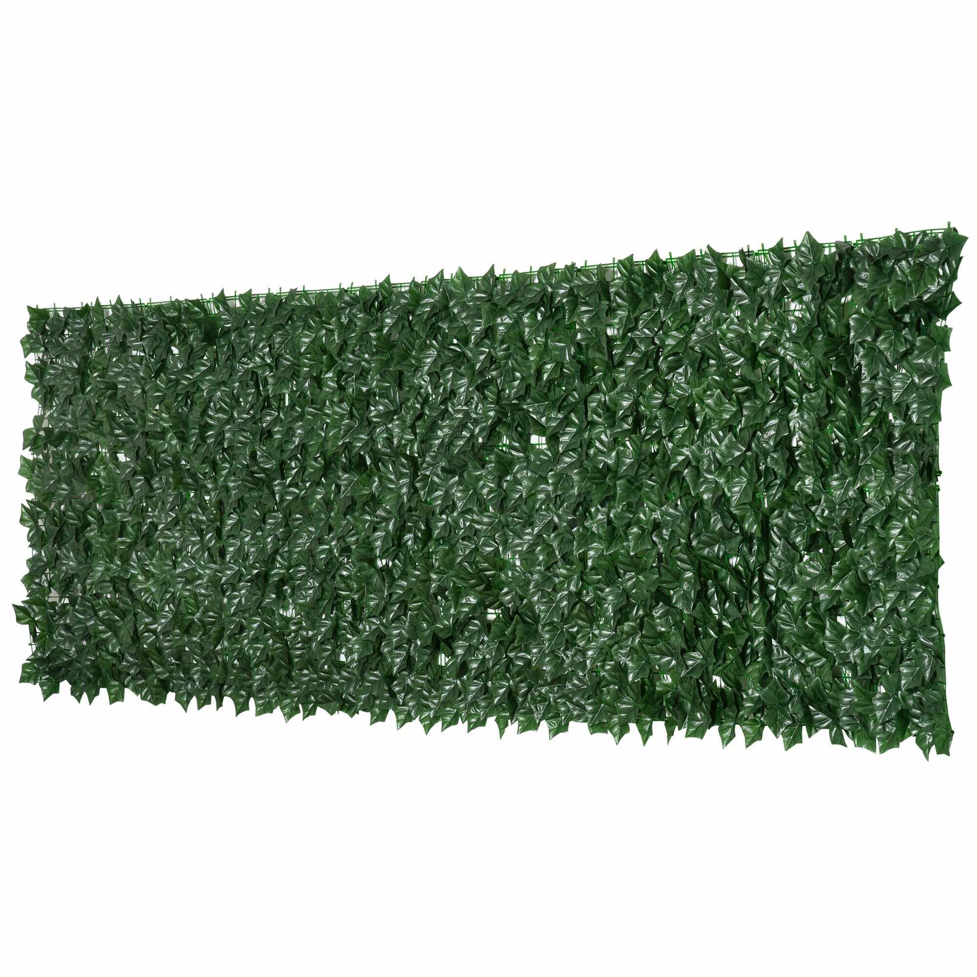 Outsunny Rulou Artificial de Gard Viu, din PE Anti-UV, Verde Inchis 300x100cm | Aosom Ro