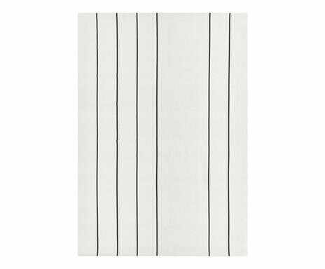 Covor David, textil, alb/negru, 160 x 230