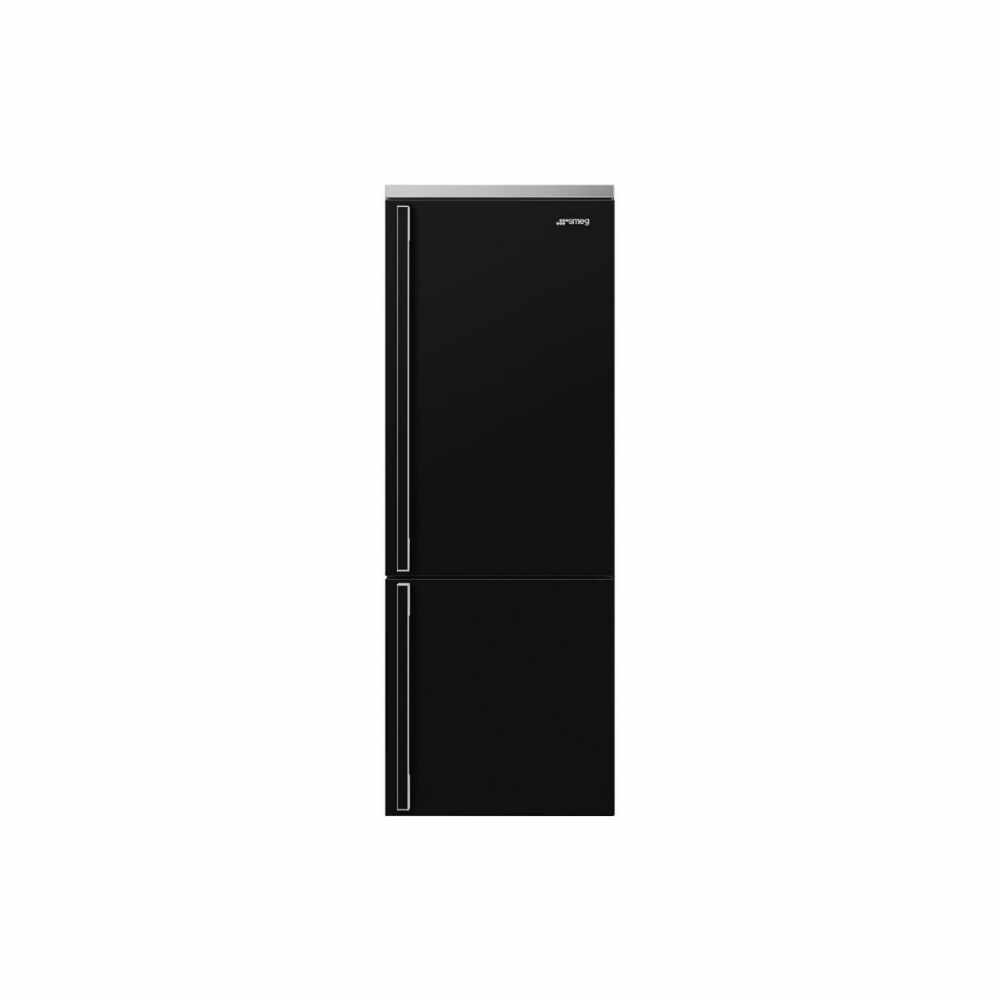 Combina frigorifica retro Smeg Portofino FA490RBL, 70 cm, neagra, No Frost 