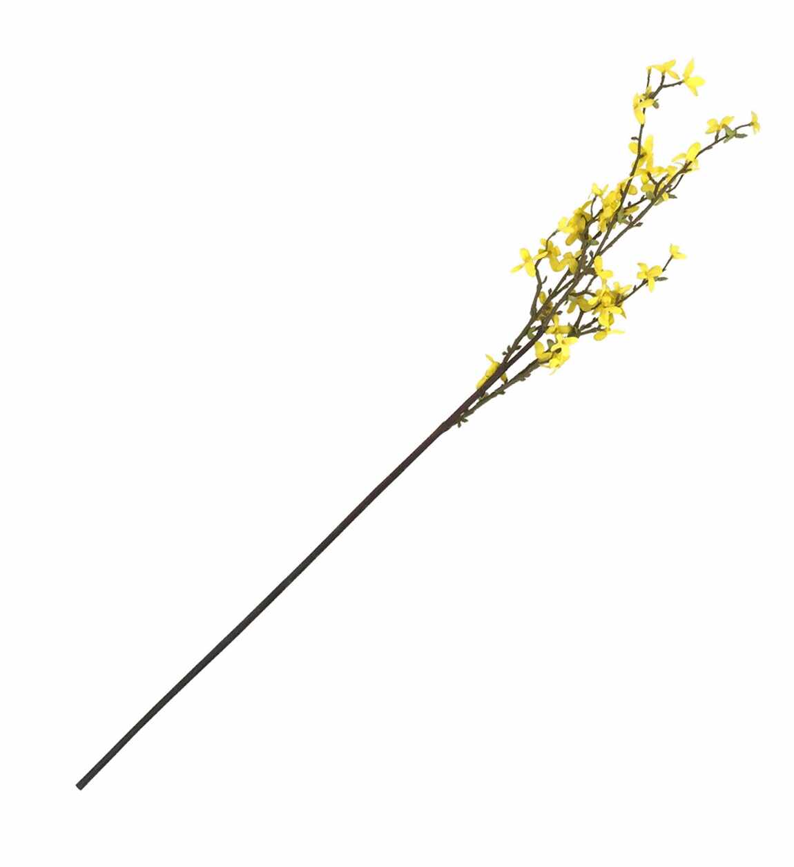 Fir floare artificiala Grace Forsythia Galben, H90 cm