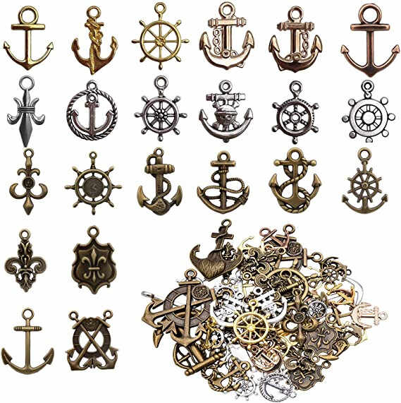 Set decoratiuni pentru bijuterii JJYHEHOT, metal, argintiu/auriu/bronz