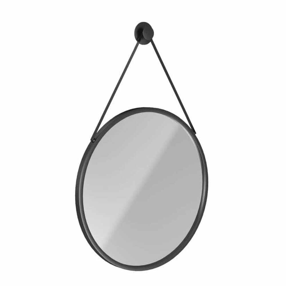 Oglinda rotunda Massi Valo 70 cm negru