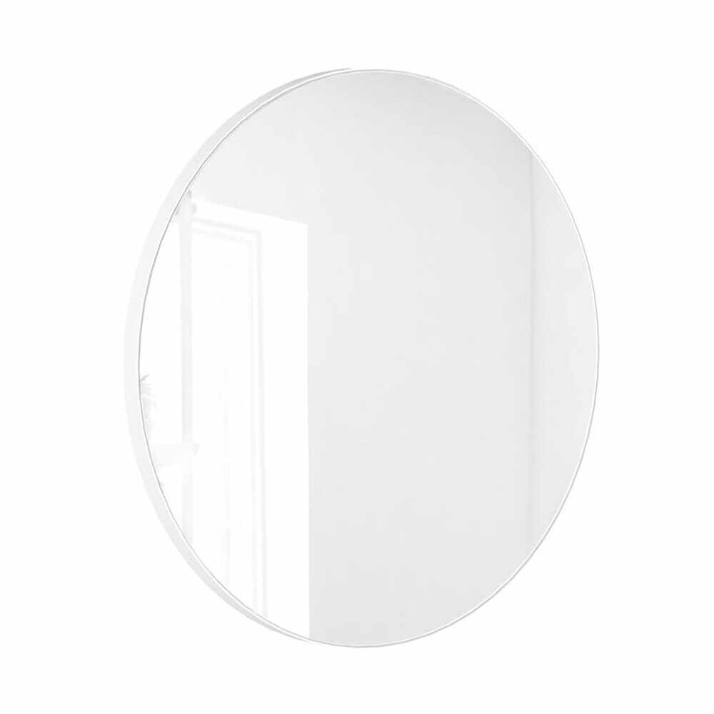 Oglinda rotunda Massi Valo Slim lucrata manual 100 cm alb