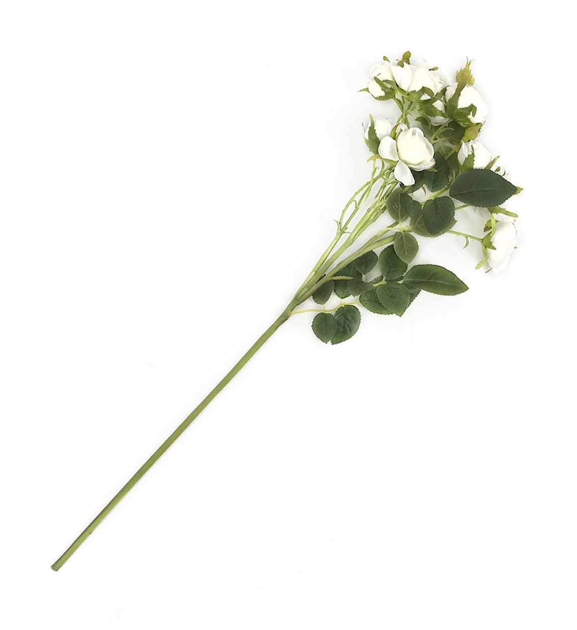Fir floare artificiala Grace Roses Alb, H65 cm
