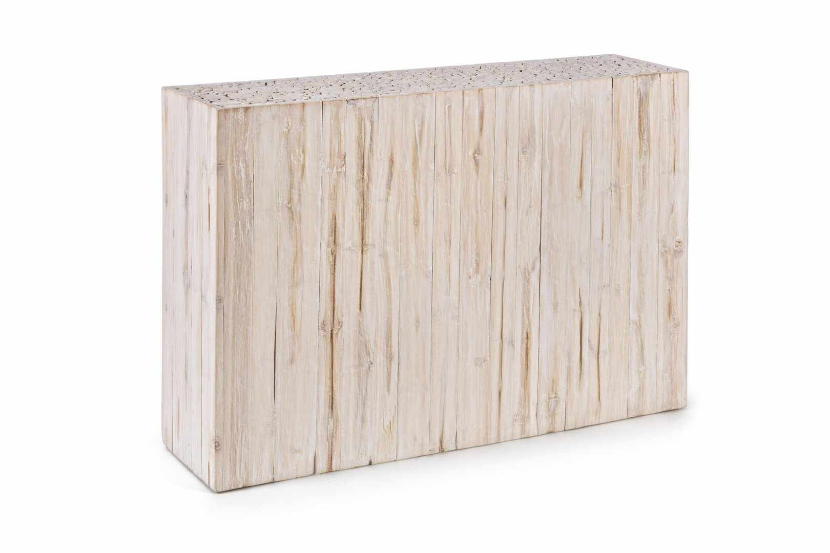 Consola din lemn de tec, Ermitas Natur, l109xA30xH79 cm
