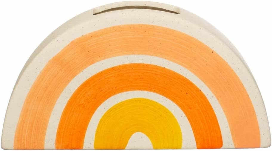 Ghiveci Sass & Belle, ceramica, alb/portocaliu