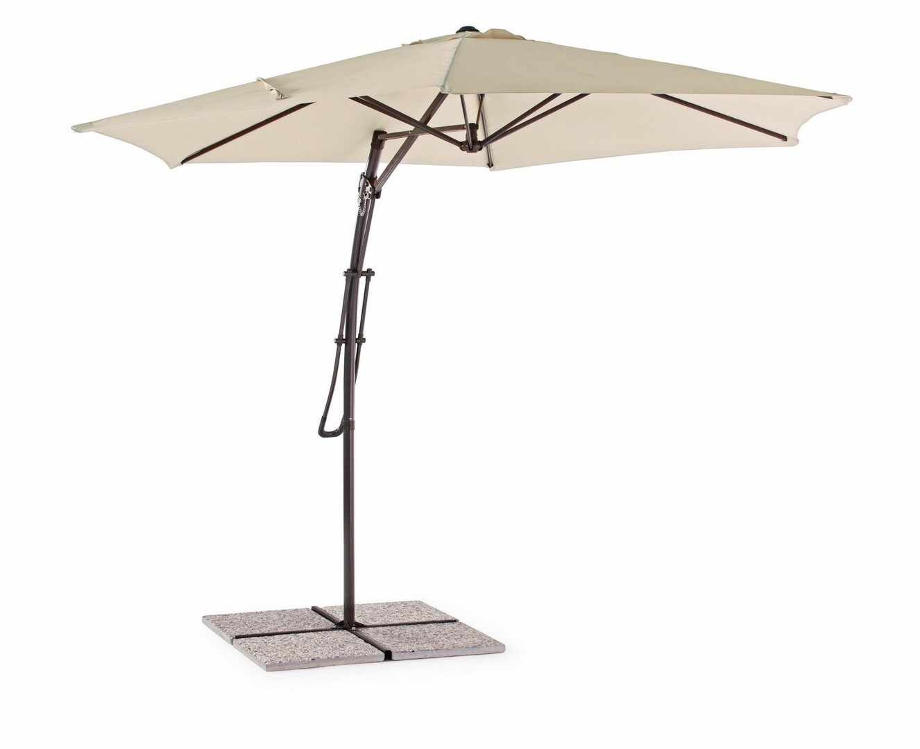 Umbrela de soare suspendata, Sorrento Bej, Ø300xH253 cm